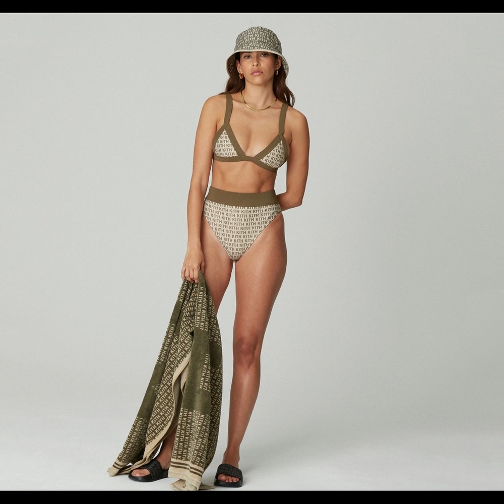 KITH Mya Triangle Top and High Cut Bottom Bikini Large